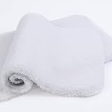 Non Slip Bath Mat 2 Pack Ultra Thick Absorbent 40x60cm White