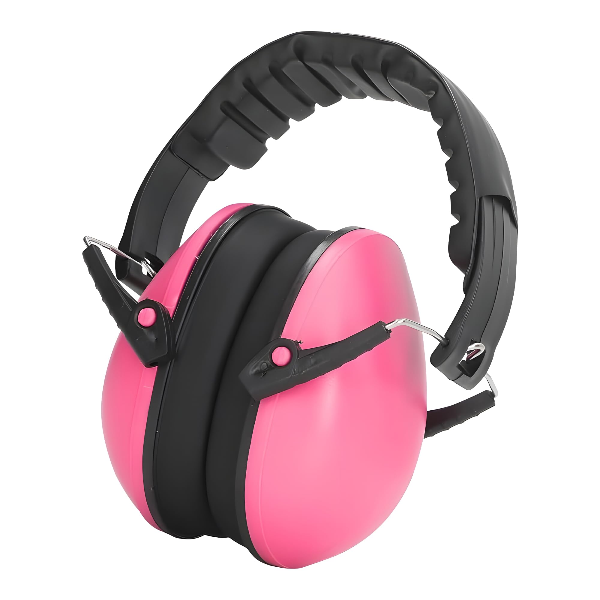 FATASH Kids Noise Cancelling Ear Muffs | Adjustable Noise Reduction up to 26dB Hearing Protection Headband | Soft Soundproof Autism Headphones | Safety Earmuffs for Travel, Festivals (Ages 2-14) Pink