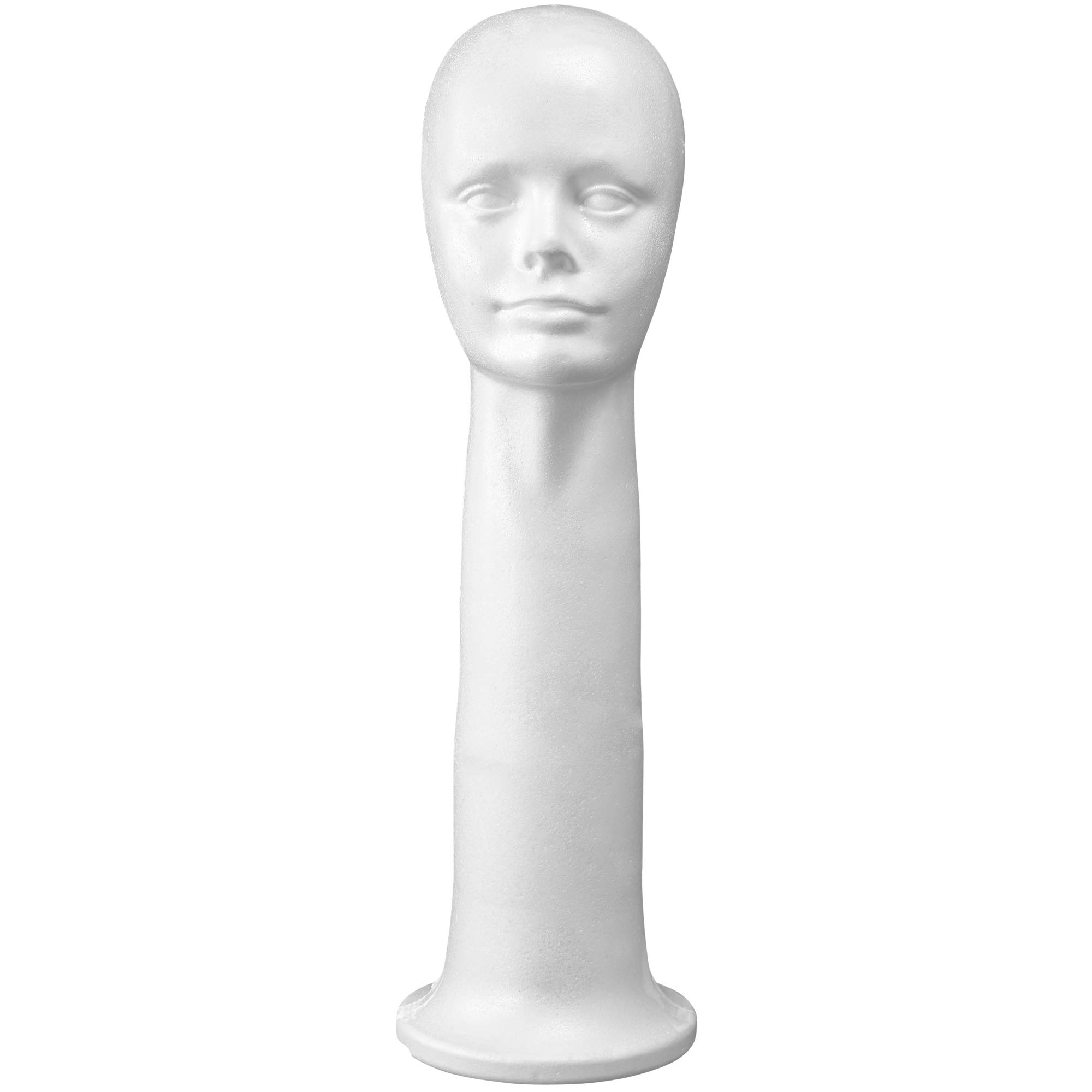 Photo 1 of 22'' Inch Styrofoam Wig Head Mannequins Manikin Stand, Style, Model & Display Women's Wigs, Hats & Hairpieces - Extra Large, by Adolfo Designs