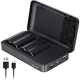 JYJZPB 2-Pack NP-W235 Replacement Battery Charger Set Compatible for Fujifilm X-T4, X-S20, X-T5, X-H2, X-H1,VG-XT4, GFX 50S II, GFX 100S,X-H2S,GFX100 II Camera Batteries Charger Case With Dual Charger