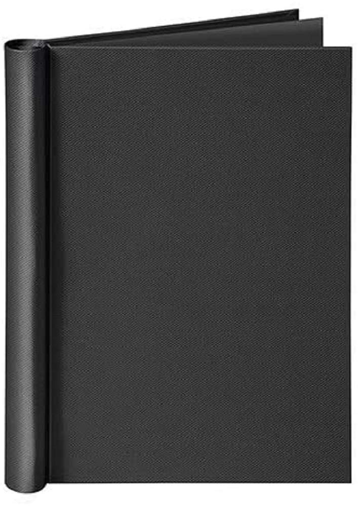 VELOFLEX Velocolor 4944380 Binder DIN A4 with Linen Texture Capacity Max. 150 Sheets Black Pack of 1