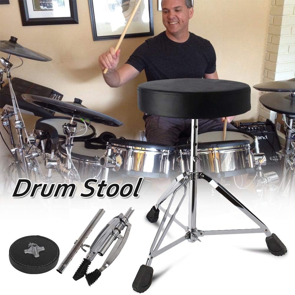 jaspenybow Universal Drum Stool Drum Throne Upholstered Drum Seat Portable Adjustable Height Drum Stool Drum Stool Electronic Drum Drum Stool for Children & Adults