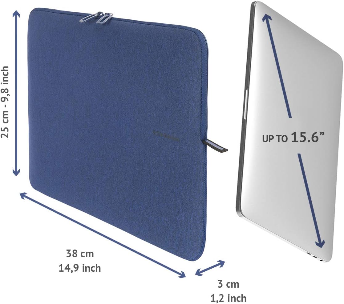 Tucano BFM1516 B Second Skin 15-16 "Neoprene Laptop Sleeve (15 to 16 inch - Blue - Image 4