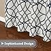 H.VERSAILTEX Blackout Curtains Printed Design 108 Inch Length 2 Panels Set Thermal Insulated Curtains for Bedroom Living Room Geometric Modern Grommet Window Drapes - Grey and Navy