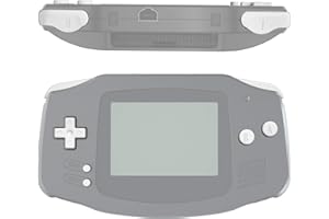 eXtremeRate White Replacement Full Set Buttons for Gameboy Advance GBA - Handheld Game Console NOT Included