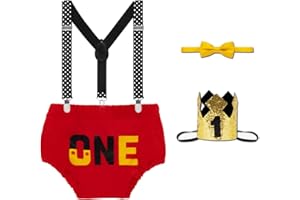 MOMMY'S NEW MAN Baby Boys First Birthday Outfit Cake Smash Set Photo Prop Outfits Bow Tie Suspender Headband