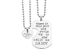 WUSUANED There is this G She Stole My Heart She Calls Me Daddy Father Necklace Set