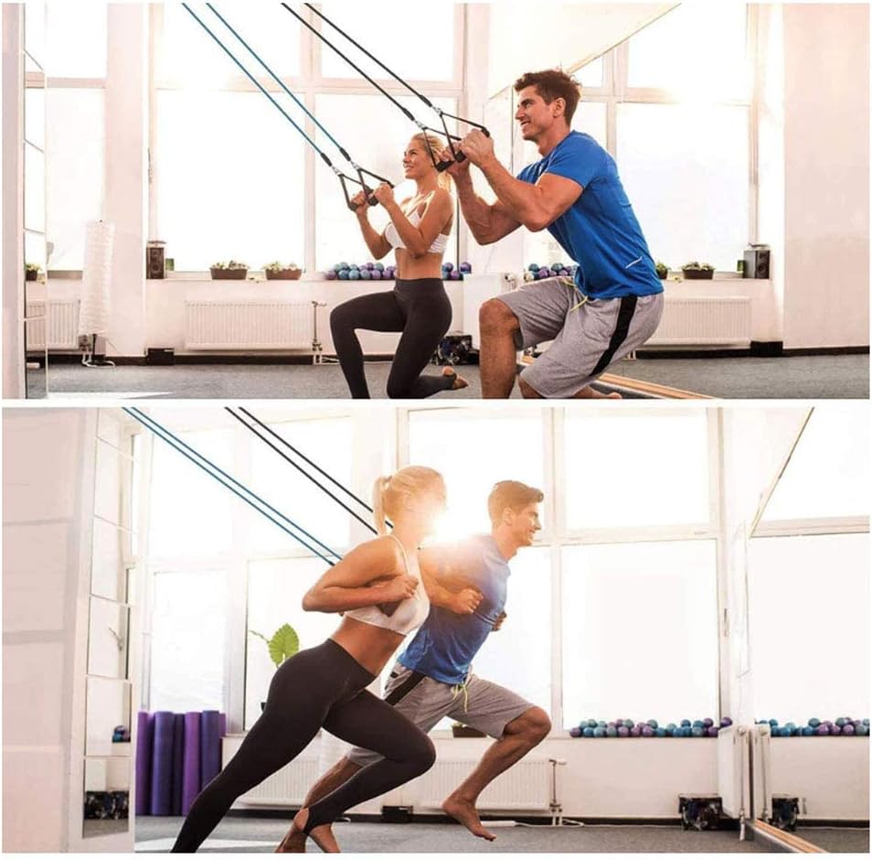 REDESS 11 Pack Exercise Resistance Bands with Handles Exercise Stretch Fitness Home Set Include 5 Stackable Exercise Bands with Carry Bag, Handles, Legs Ankle Straps & Door Anchor : Sports & Outdoors