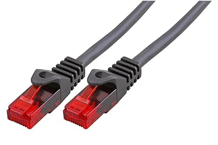 BIGtec 3m Gigabit Ethernet LAN Kabel Netzwerkkabel schwarz