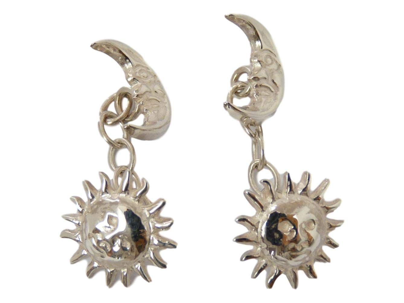 Merritt Robinson CATORS - Sterling Silver Cufflinks - Sun and Moon Design