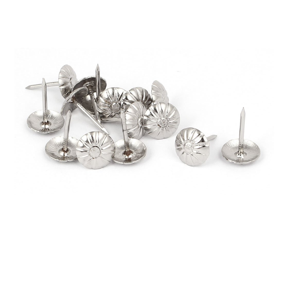 Sourcingmap 7/16 Inch Dia Daisy Upholstery Tack Nail Decorative Thumbtack Pushpin Doornail 15PCS