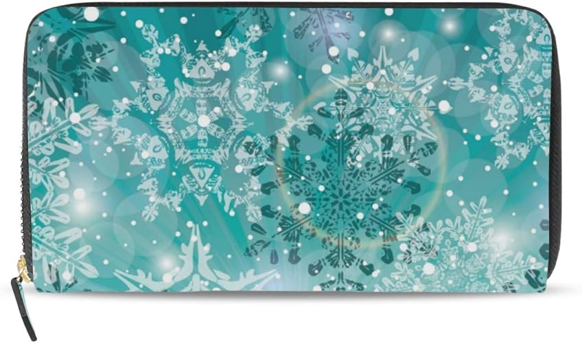 Amazon 財布 おしゃれ 雪柄 小銭入れ 長財布 キラキラ レディース 人気 白 子ども かわいい メンズ 二つ折り 女の子 男の子 おしゃれ 中学生 高校生 大容量 ラウンドファスナー ウォレット コンパクト クレジットカード収納 プレゼント 新年祝いプレゼント レディース