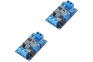 Ximimark 2Pcs Current to Voltage Converter Module 0/4-20mA to 0-3.3V 0-5V 0-10V Voltage Transmitter Signal Conversion Conditioning Board