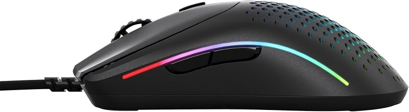 Gaming Model O 2 Wired Gaming Mouse - 59g Ultralight, FPS, 26,000 DPI, Motion Sync, 80M Click Rated Switches, 6 Programmable Buttons, Ambidextrous, RGB, PTFE Feet - Black
