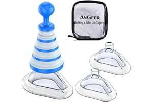 AnGeer Foldable Suction Device Kit – Compact Manual Tool for Office & Home Preparedness Blue