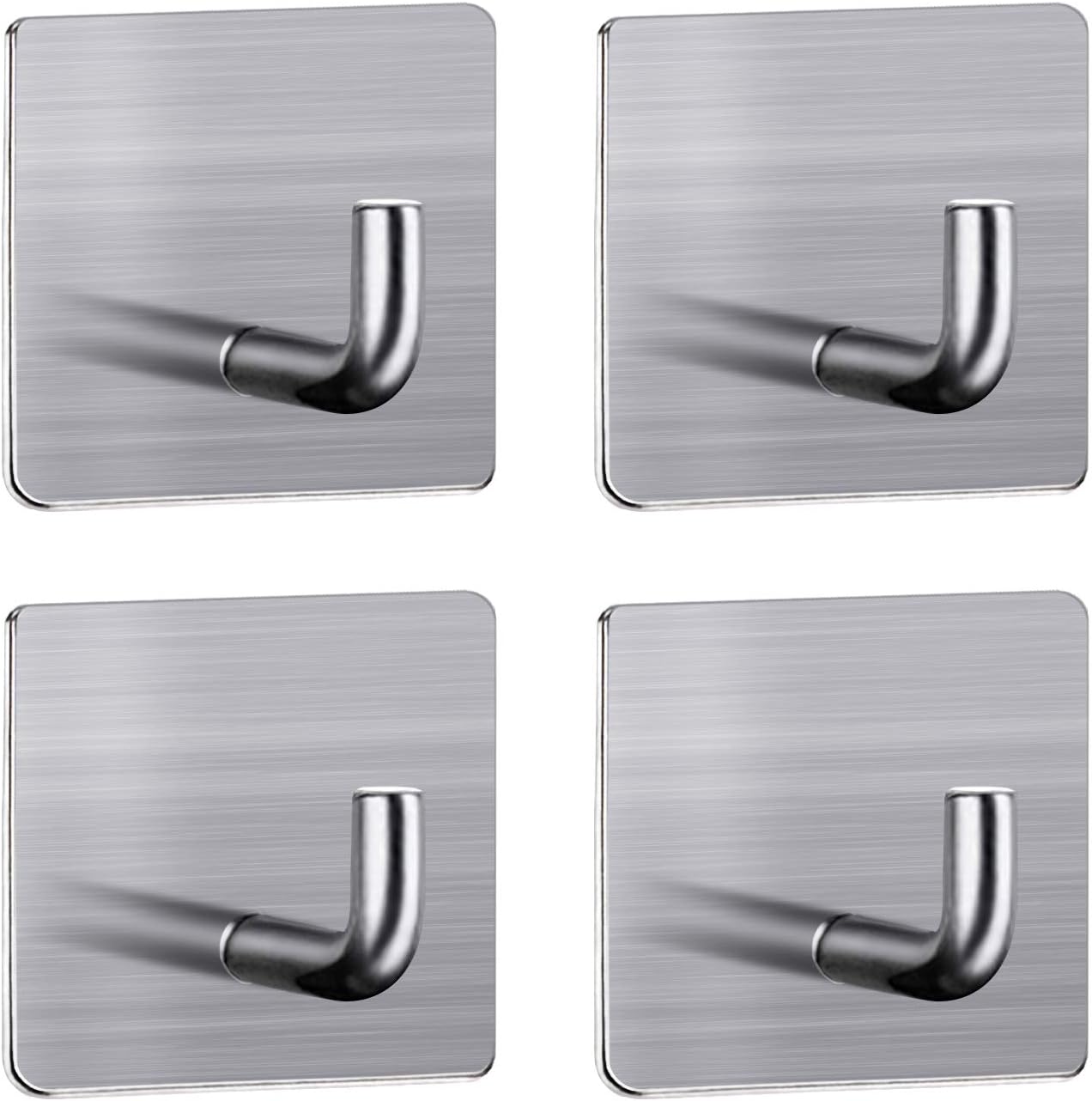littleviola - Ganchos de Pared Adhesivos de Acero Inoxidable Resistente