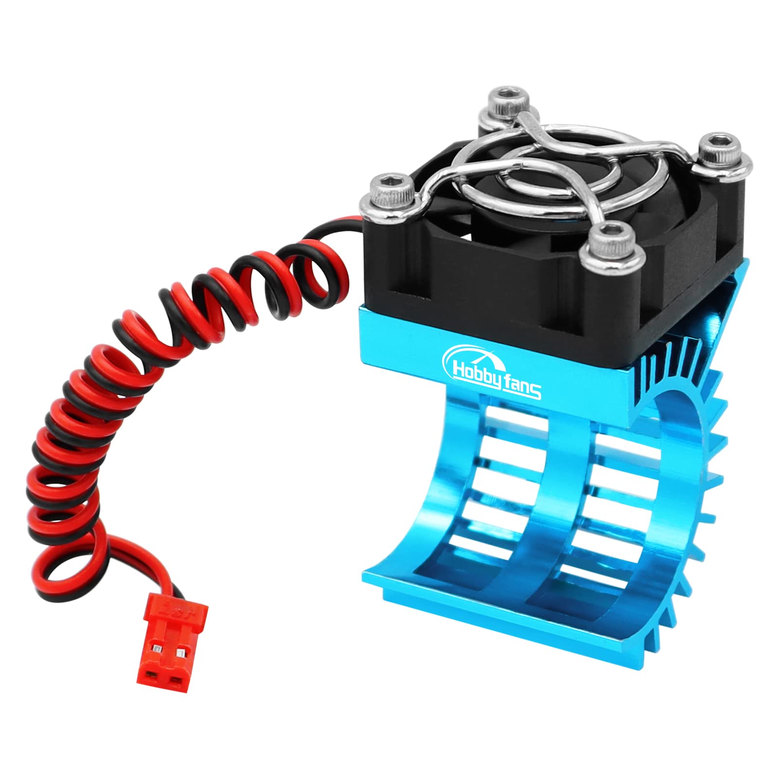 Photo 1 of Hobby Fans RC Motor Heat Sink with 5V Cooling Fan Fit 370 380 390 2838 2858 2845 Size Brushless Motor Heatsink for 1/14 1/16 1/18 RC Car Truck Buggy Crawler