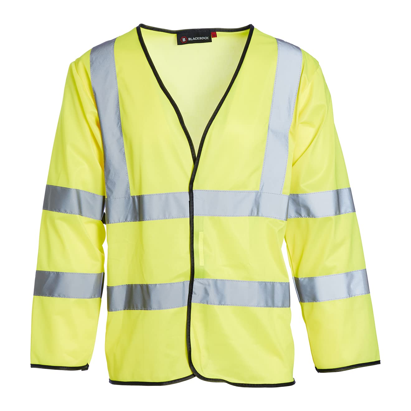 Blackrock Hi Vis Long Sleeve Vests Yellow, Reflective High Vis Jackets, Hi Viz, Work Utility & Safety Clothing, Neon Clothes, Running, Jacket, Hivisible, Security, PPE, Fluorescent - Size XXL