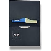 Face Fusion Creations Bat ID Wallet for Men and Woman, Superhero Minimalist Mask Design ID bifold Heroic Multi Card Slots wallet gift Bat eyes Unisex