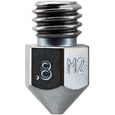 Microswiss MK8 Plated M2 Hardened High Speed Steel Nozzle (.8mm)