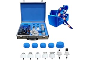 Shefmon SW14B Shock Wave Therapy Machine for Body Muscle Relaxation Massager Pain Relief Massage with 7 Massage Heads