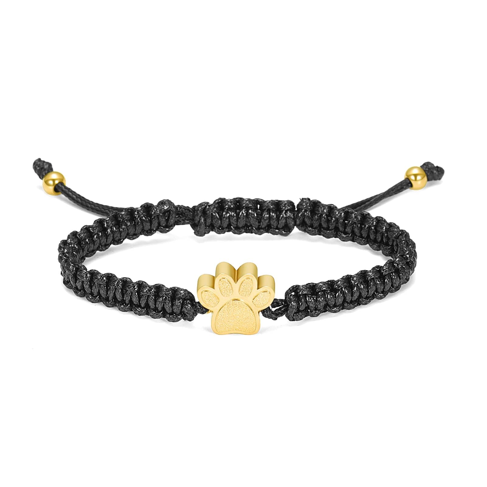 QGJNSGC Cremation Bracelet for Pets Ashes Dog Paw Pendant Bangle Paw Print Stainless Steel Memorial Urn Bracelet Jewelry