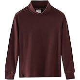 Spring&Gege Little & Big Kids Soft Cotton Long Sleeve Mock Turtleneck Shirts