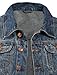 LE3NO Womens Vintage Long Sleeve Denim Jacket with Pockets