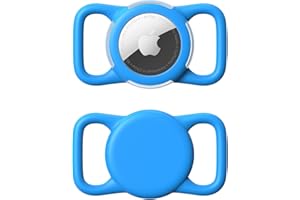 Waterproof Air tag Dog Collar Holder, Silicone Air tag Holder for Dog & Cat Collars, Ultra-Durable, Lightweight and Protectiv