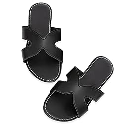 Toybdsunx Women's Flat Slide Sandals Summer Open