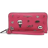 KARL LAGERFELD Women's Jacqueline Zip Wallet with Pins