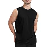 Upocool Men's Sleeveless UPF 50+ Swim Shirts Quick Dry Workout Tank Top UV Protection Running Gym Muscle T Shirts
