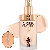 Charlotte Tilbury Airbrush Flawless Matte Foundation - Full Coverage Liquid Makeup with a Natural-Matte Finish - Smoothes & Blurs Pores - Waterproof & Transfer Resistant