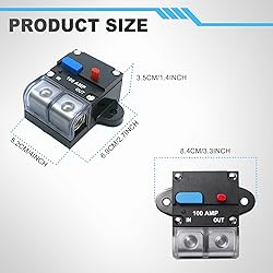 BULVACK 100 Amp Circuit Breaker Resettable Circuit