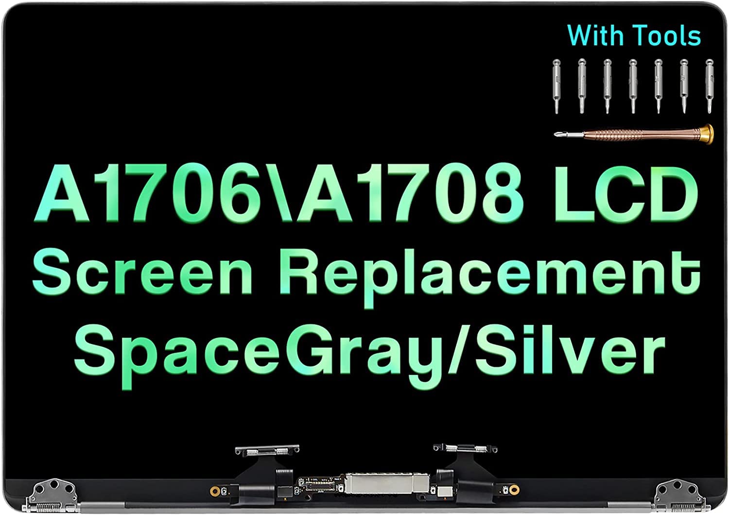 repuesto de pantalla para Macbook Pro 13.3 A1706 A1708 plata