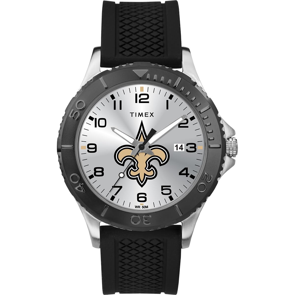 Timex Men's TWZFSAIMD NFL Gamer New Orleans Saints Watch Image