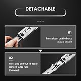 AOLISHENG 250mm Drawer Runners Side Mount Ball Bearing Full Extension 45mm view 6