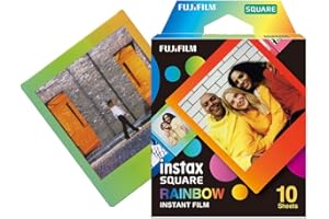Fujifilm Instax Square Film, Rainbow (10 Exposures)