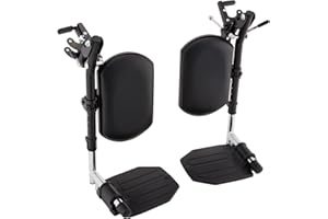 Invacare Wheelchair Elevating Legrest with Padded Calf Support, Footrest with Swing Away Function, Adjustable Length and Aluminum Footplate, Tool-Free Installation, Designed for Invacare Wheelchair