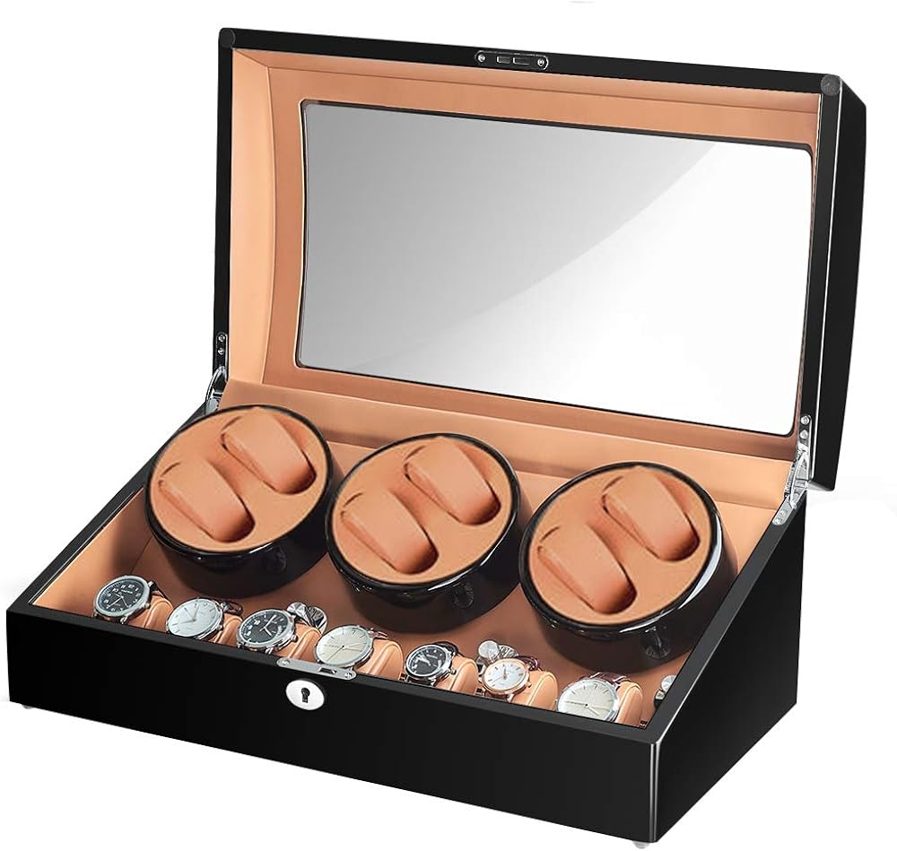 Sepano Automatic Watch Winder, 6 +7 Storage Display Box Case with