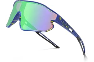 Novoto Kids Baseball Sunglasses, Youth Lightweight Cycling Sun Glasses for Age 8-16 Boy Girl, TR90 Frame & Retainer Strap