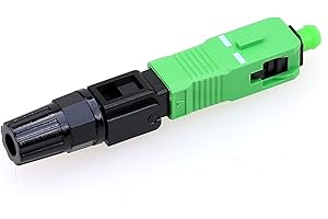 ANPTAIKE 10 Pcs FTTH SC APC Optical Fiber Cable Quick Connector Fast Cold Connection Adapter for CATV Network