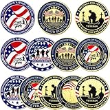 Landical 12 Pcs Commemorative Military Veterans