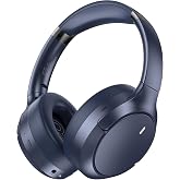 Hybrid ANC Wireless Over-Ear Headphones, 100H Playtime, Hi-Res Audio, Bluetooth 6.0, Multi-Mode Noise Cancellation, Comfort Fit, iOS &amp; Android Compatible, Foldable Design, Travel-Friendly (Blue)