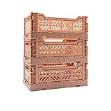Collapsible Storage Box, Foldable Crate Organizer