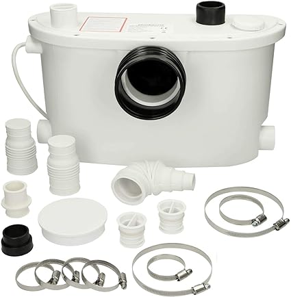 Flo Force Max Domestic Sanitary Macerator Waste Pump 400w 4 Inlets Quiet Ip54 Rated Amazon Co Uk Kitchen Home