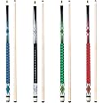 Joovon Pool Sticks Set of 4 and Pool Sticks Set of 2 with 13mm Cue Tip 58" Pool Cue with Rubber Anti-Skid Sleeve