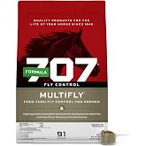 Formula 707 MultiFly Feed-Thru Fly Control Pellets for Horses - Palatable &amp; Safe Fly Population Reduction (5 lb Bag - 91 Servings)