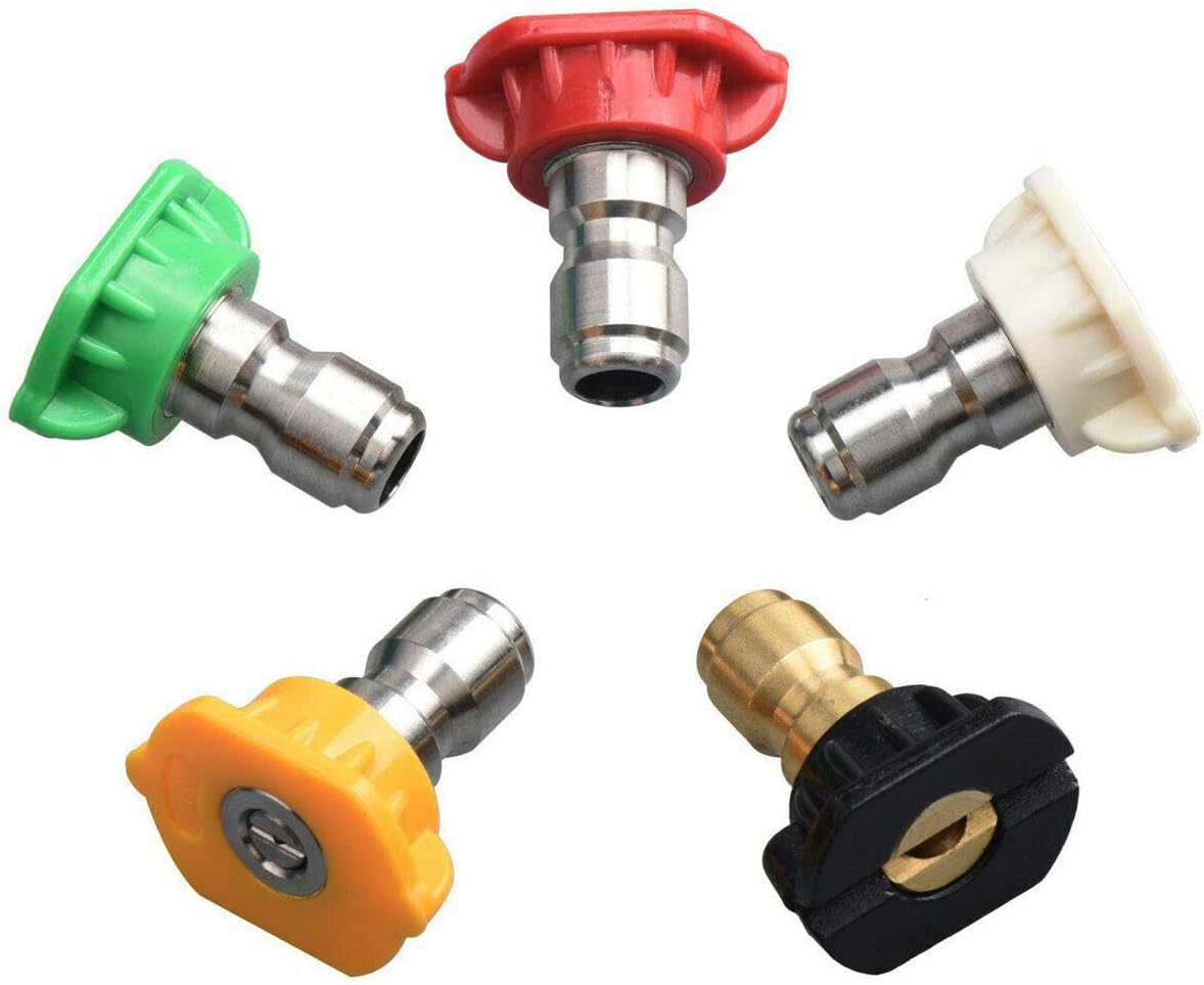 Pressure Washer Spray Nozzle Tips Quick Connect 1/4 Degree Pressure Washer Parts Multi-Degree Pressure Washer - Image 3