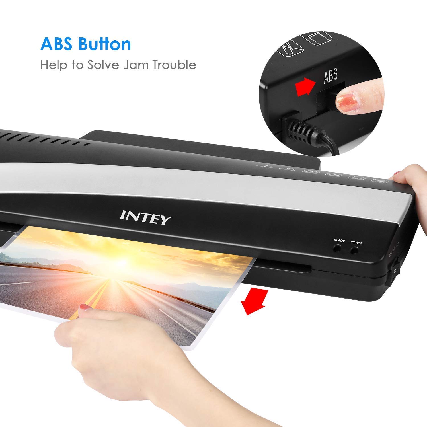 INTEY A3 A4 Laminator Thermal Laminator Machine2 Rollers Support Both